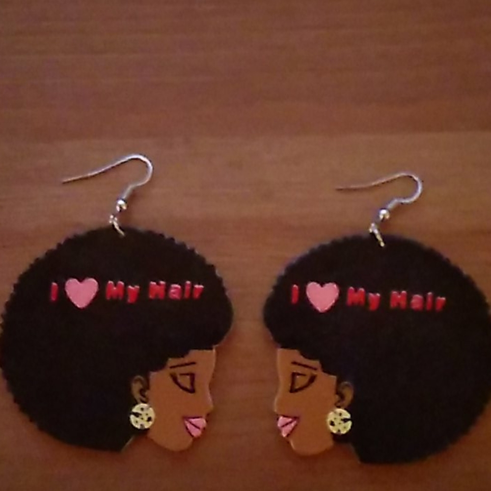 I ❤️ My Hair earrings